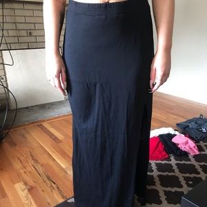 Black maxi skirt